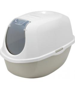 Туалет-домик SmartCat с угольным фильтром, 54х40х41см, теплый серый (RECYCLED Smart cat) 
