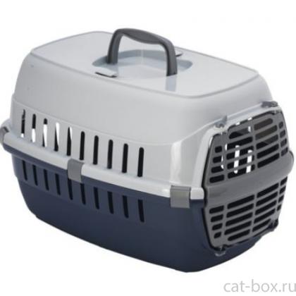 Переноска Roadrunner с пластиковой дверцей, 48,5*32,3*30,1см, черничный-0