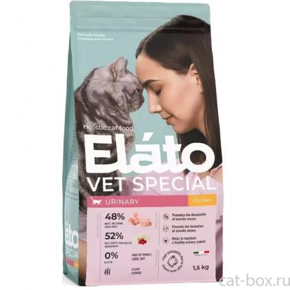 Сухой корм Elato Holistic Vet Special Urinary для кошек с курицей, 1,5кг-0