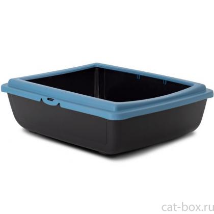 Туалет для кошек Juliet Eco-Line с рамкой, 48*38*14см-0