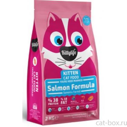 Корм для котят с лососем и рисом 2 кг-0