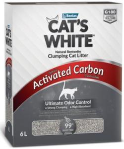 Наполнитель комкующийся BOX Activated Carbon с активированным углем для кошачьего туалета (6л)