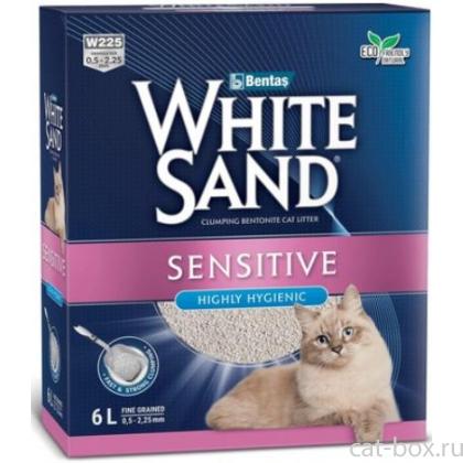 Комкующийся наполнитель для чувствительных кошек, без запаха, коробка 6л-0