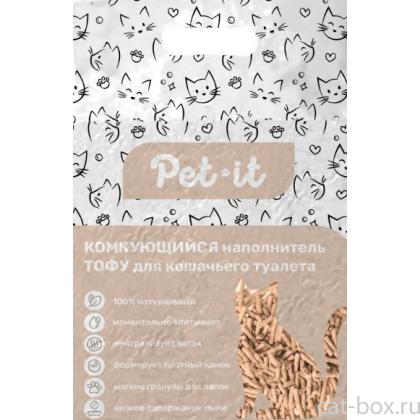 TOFU комкующийся наполнитель для кошек Тофу персик, 6л-0