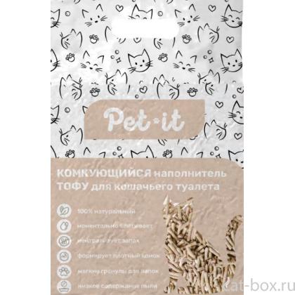 TOFU комкующийся наполнитель для кошек Тофу без аромата, 6л-0