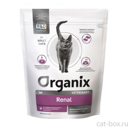 Сухой корм для взрослых кошек RENAL для поддержания функции почек при острой или хронической болезни почек, 1.5кг-0