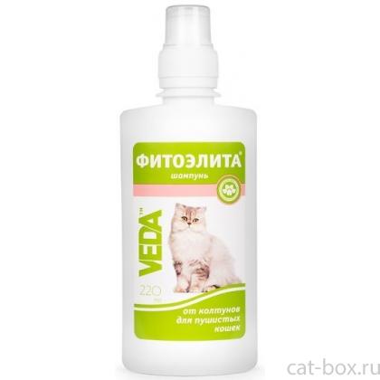 Шампунь от колтунов для пушистых кошек-0