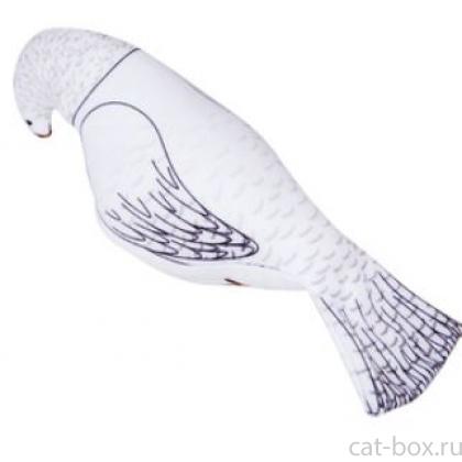 Игрушка для кошки Голубка с валерианой 23 см-0