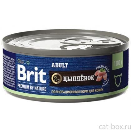 Premium by Nature консервы с мясом цыплёнка для кошек-0