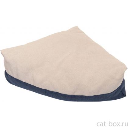 Дарэленд Подстилка угловая мягкая NAVY 3, 68*46*15см (рогожка, синтепух) бежевая-0