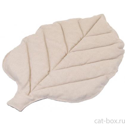 Дарэленд Подстилка фигурная стеганая NAVY 4, 77*52*3см (рогожка, синтепух) бежевая-0