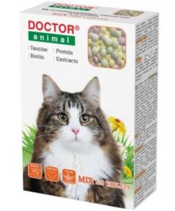 Мультивитаминное лакомство Doctor Animal Mix, для кошек, 120 таблеток