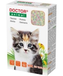 Мультивитаминное лакомство Doctor Animal Mix, для котят, 120 таблеток