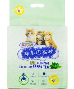 Комкующийся наполнитель Тофу Зеленый чай 6л