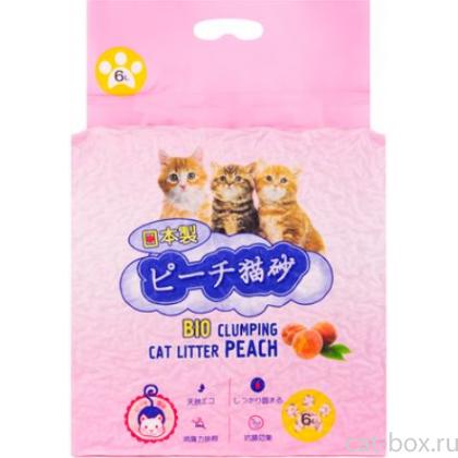 Комкующийся наполнитель Тофу Персик 6л-0