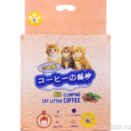 Комкующийся наполнитель Тофу Кофе 6л-0