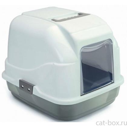 Туалет закрытый "My Cat" бело-серый, 50*40*40см-0