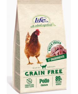 Беззерновой корм со свежей курицей для кошек Lifecat Adult Grain Free Chicken