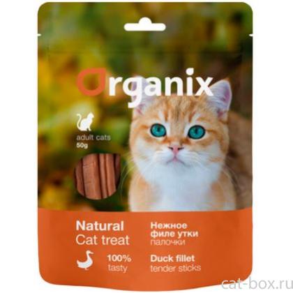 Лакомство для кошек "Нежные палочки из филе утки" 100% мясо-0