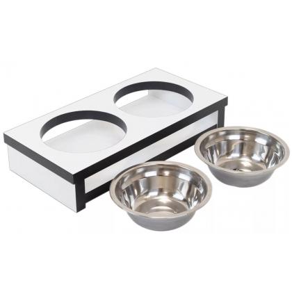 Кормушка для животных, двойная ламинат Домино-3