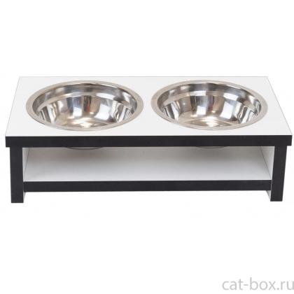 Кормушка для животных, двойная ламинат Домино-0