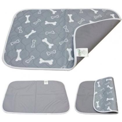Пелёнка впитывающая многоразовая для животных, серая, 50х70см-2