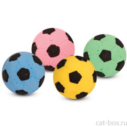 Игрушка для кошек "Мяч футбольный", d4см, 4шт.-0