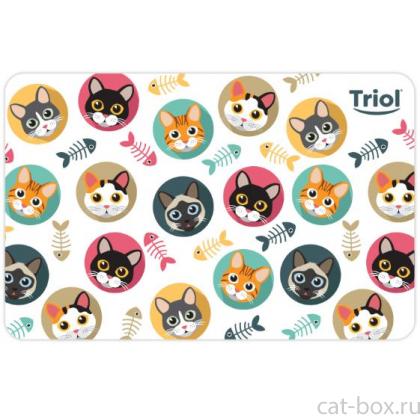 Коврик под миску "Котята", 43*28см-0