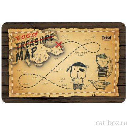 Коврик под миску "Пираты", 43*28см-0