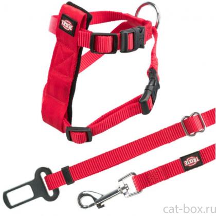 Автомобильный ремень безопасности со шлейкой для кошки 20-50см (1294)-0