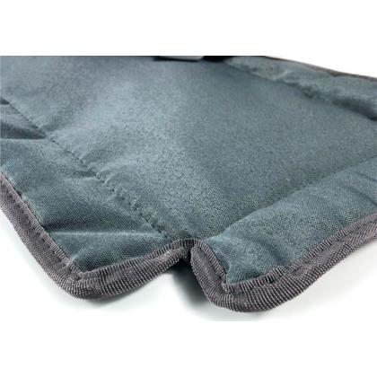 Переноска для животных "Турне" с пластиковой дверцей (коврик+ремень), 42*29*29,5см, зеленая-1