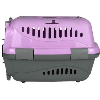 Переноска для животных "Турне" Авиа с металлической дверцей, 42*29*29,5см, фиолетовая-2