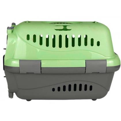 Переноска для животных "Турне" Авиа с металлической дверцей, (коврик+ремень), 42*29*29,5см, зеленая-2