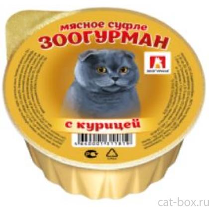 Консервы для кошек «Мясное суфле», с курицей, ламистер-0