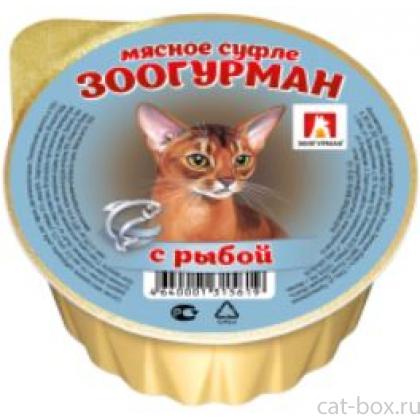 Консервы для кошек «Мясное суфле» с рыбой, ламистер-0