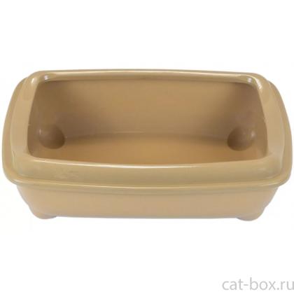 Туалет для кошек глубокий, бежевый 43*30*12см-0
