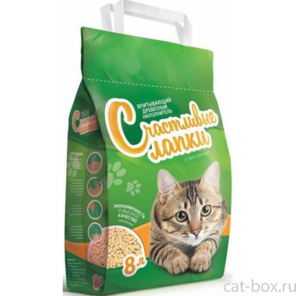 Древесный хвойный  наполнитель "Счастливые лапки" -0