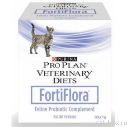 Кормовая добавка для повышения иммунитета у кошек в гранулах (FORTIFLORA)-0