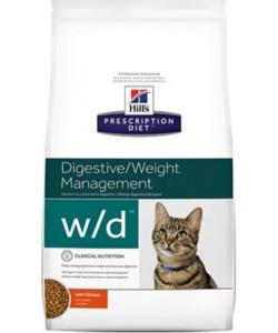 W/D для кошек - Лечение сахарного диабета, запоров, расстройств ЖКТ Low Fat/Diabet
