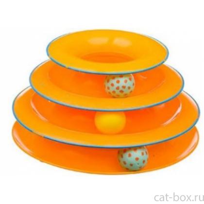 Игрушка для кошек "Трек" 3 этажа-0