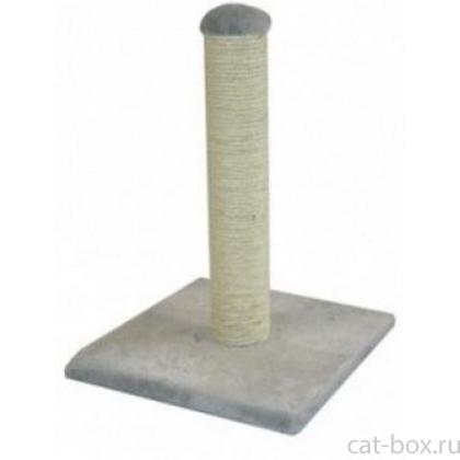 Когтеточка-столбик "Клаудиа" 29*29*39см, серая-0