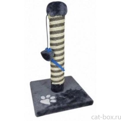 Когтеточка "Эко-Столбик" серая, 25*25*43см-0