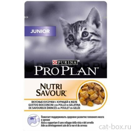 Кусочки в желе для котят с курицей-0