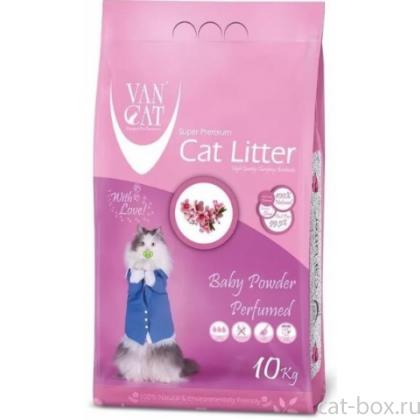 Комкующийся наполнитель без пыли с ароматом Детской присыпки, пакет (Baby Powder)-0