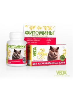 Фитомины для Кастрированных котов, 100таб.