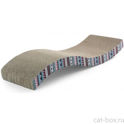 Когтеточка-лежанка из гофрокартона "Волна", 53*20,5*8,5 см-0