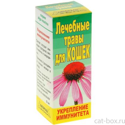 Настойка лечебных трав "Укрепление иммунитета"" для кошек-0