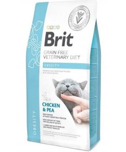 Brit Veterinary Diet Cat Grain free Obesity. Беззерновая диета для кошек при избыточном весе и ожирении