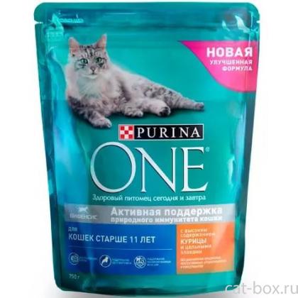Для кошек старше 10 лет с курицей и злаками-0