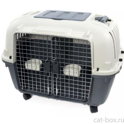 Переноска пластиковая Premium Double, без колес, для АВИАПЕРЕВОЗОК, 88*58,1*64,7см-0